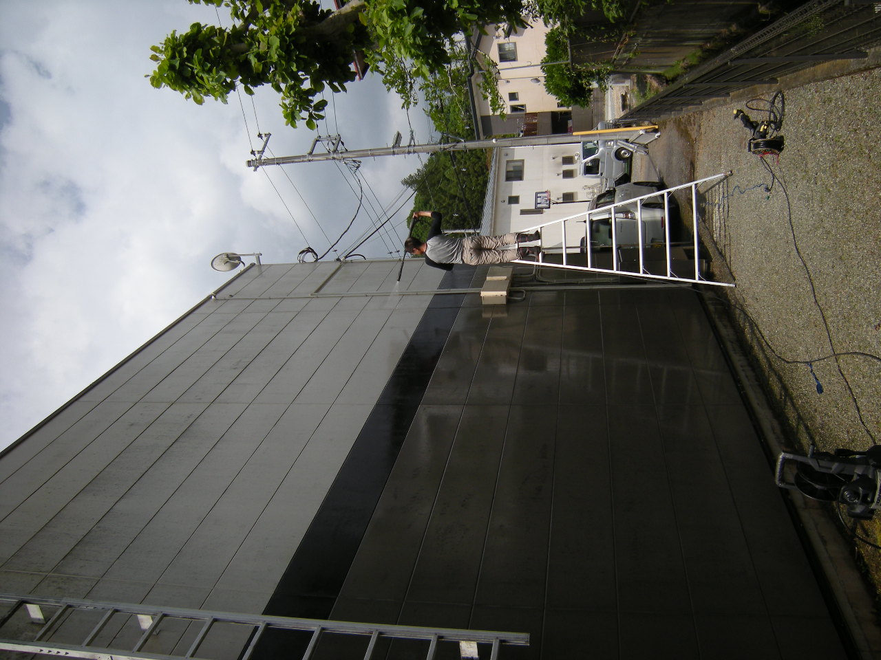 豊田市 高圧洗浄 外壁 高圧洗浄機 コンクリ レンガ ブロック 車庫 玄関 門柱